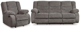 Tulen Gray Reclining Sofa and Recliner from Ashley - Luna Furniture