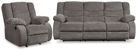 Tulen Gray Reclining Sofa and Recliner from Ashley - Luna Furniture