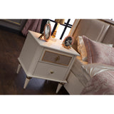 Mistral Opak White Nightstand from Bellona - Luna Furniture