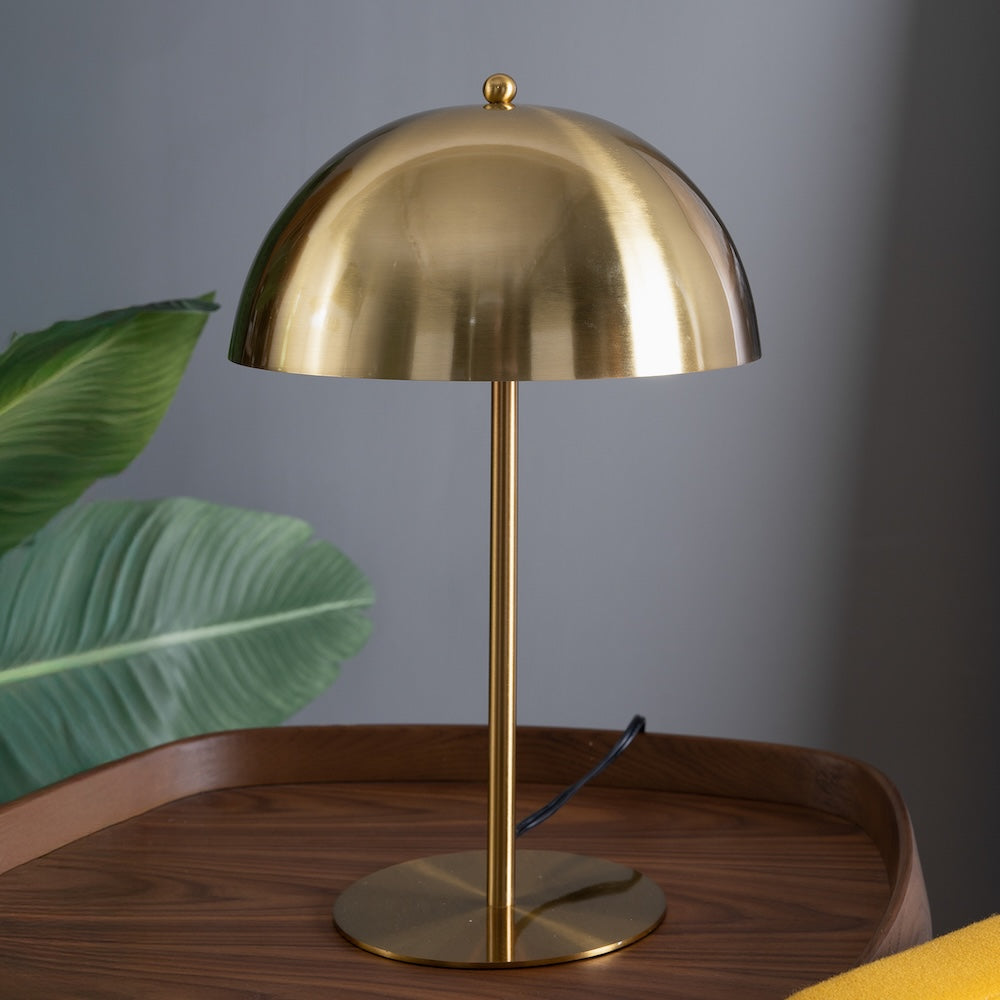 Tundra Table Lamp - Gold outer - White inner from Ashcroft Furniture - Luna Furniture