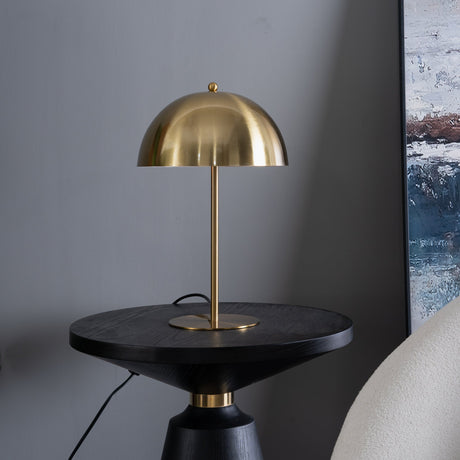 Tundra Table Lamp - Gold outer - White inner from Ashcroft Furniture - Luna Furniture