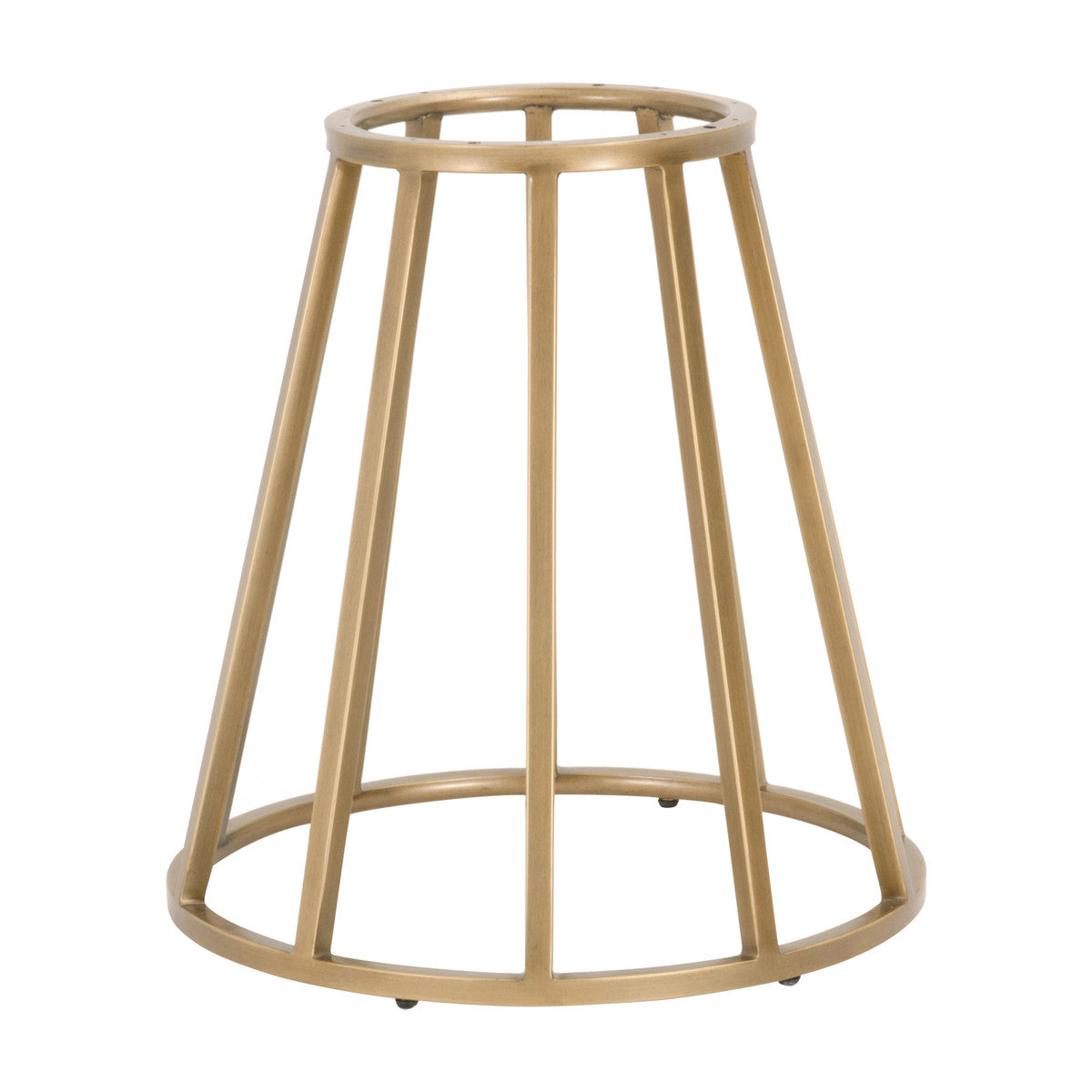 Turino Round Dining Table Base in Brushed Gold from Essentials For Living - Luna Furniture