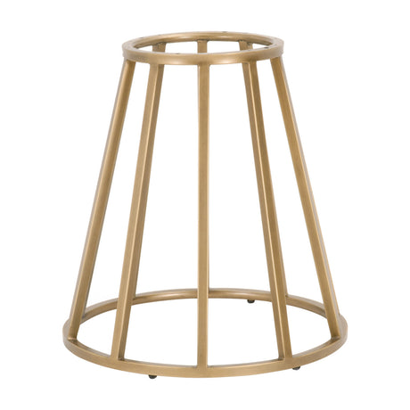 Turino Round Dining Table Base in Brushed Gold from Essentials For Living - Luna Furniture