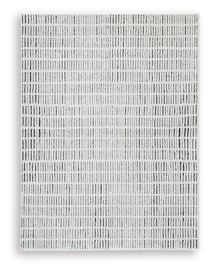 Turinwith Ivory/Black Medium Rug from Ashley - Luna Furniture