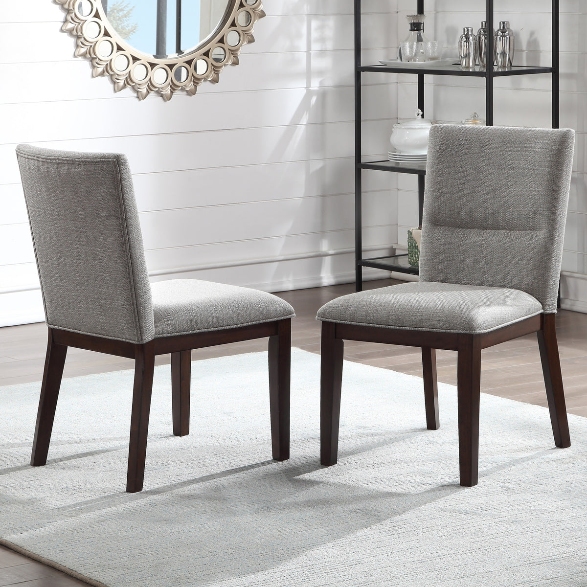 Amalie Side Chair, Camel Linen, Set of 2 from Steve Silver - Luna Furniture