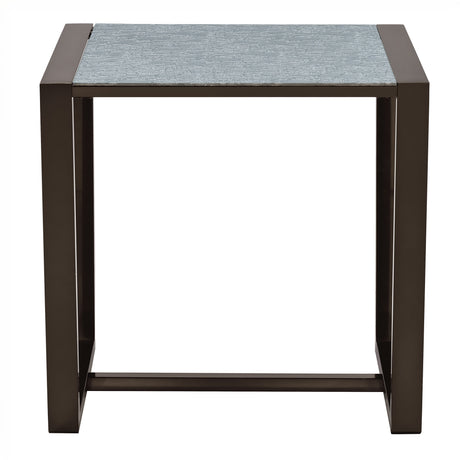 Mazie End Table with Patterned Mirror Top from Steve Silver - Luna Furniture