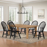 Sommerset Natural Oak/Black Dining Room Set from Steve Silver - Luna Furniture