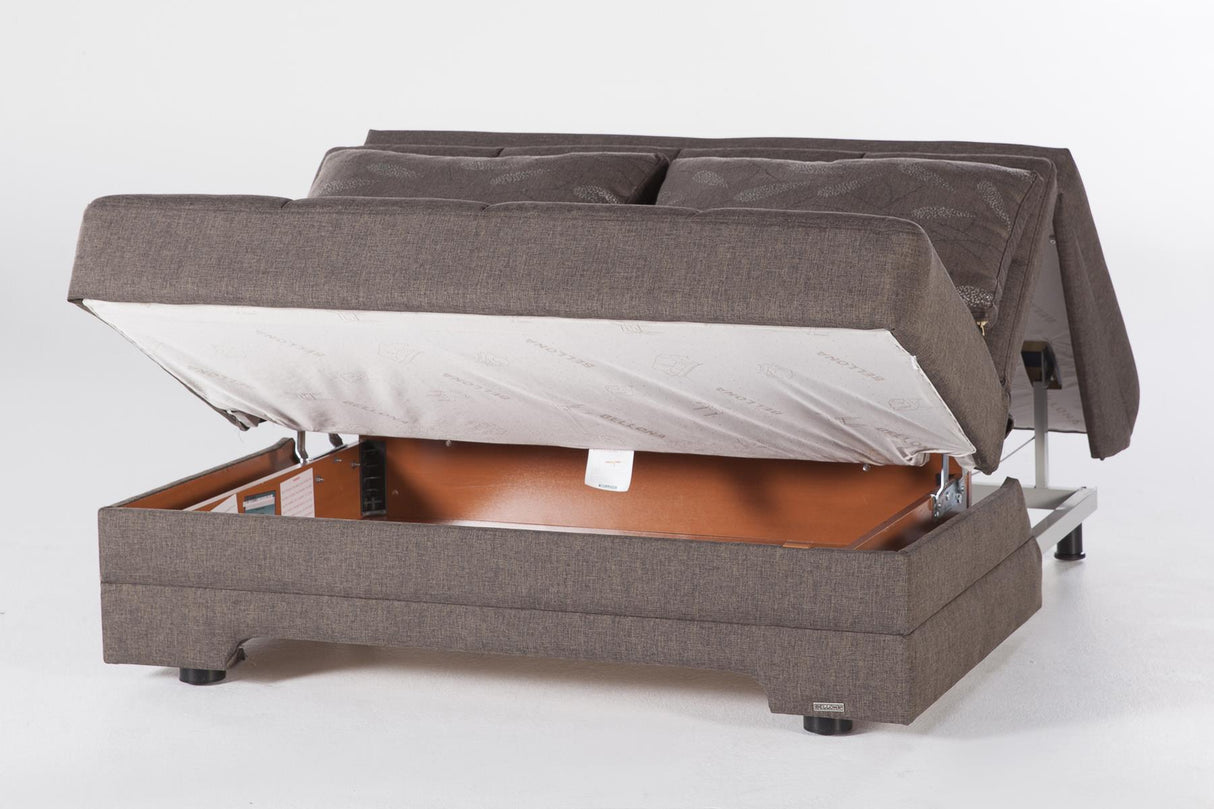 Twist Astoral Light Brown Sleeper Loveseat from Bellona - Luna Furniture