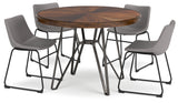 Centiar Brown/Gray Dining Table with 4 Chairs from Ashley - Luna Furniture