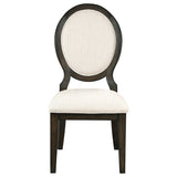 Twyla 5-piece 60-inch Round Wood Dining Table Set Dark Cocoa from Coaster - Luna Furniture