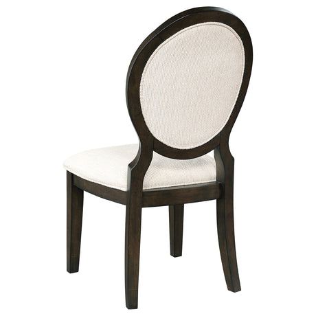 Twyla 5-piece 60-inch Round Wood Dining Table Set Dark Cocoa from Coaster - Luna Furniture