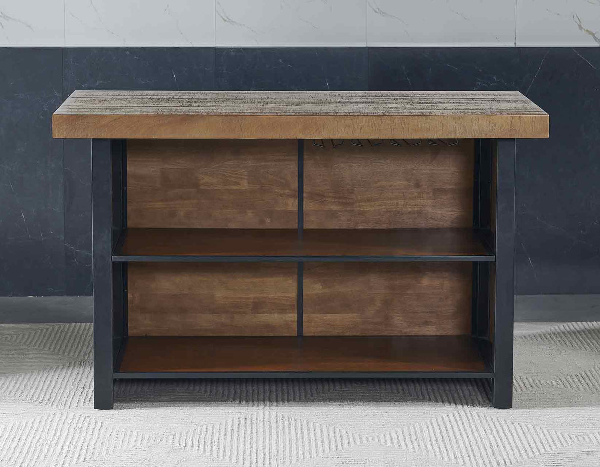 Tyler Chestnut/Black 3-Piece 38-inch Counter Bar Set from Steve Silver - Luna Furniture