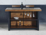 Tyler Chestnut/Black 38-inch Counter Bar from Steve Silver - Luna Furniture