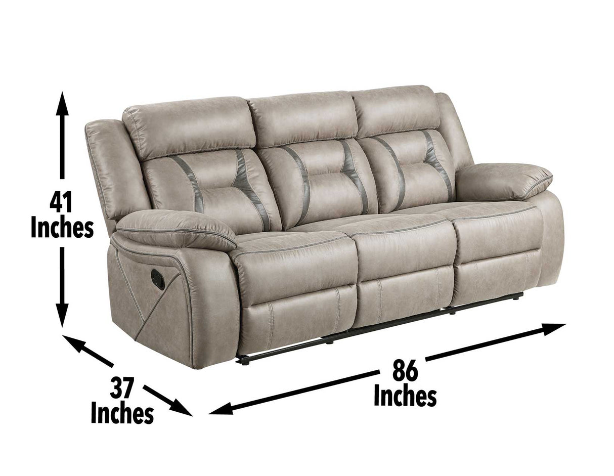 Tyson Gray 3-Piece Reclining Living Room Set from Steve Silver - Luna Furniture