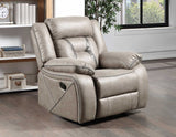 Tyson Gray 3-Piece Reclining Living Room Set from Steve Silver - Luna Furniture