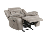 Tyson Gray Glider Recliner Chair from Steve Silver - Luna Furniture