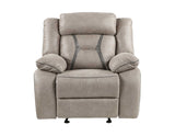 Tyson Gray Glider Recliner Chair from Steve Silver - Luna Furniture