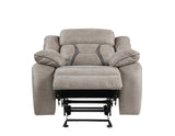 Tyson Gray Glider Recliner Chair from Steve Silver - Luna Furniture