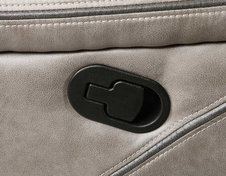 Tyson Gray Reclining Glider Console Loveseat from Steve Silver - Luna Furniture