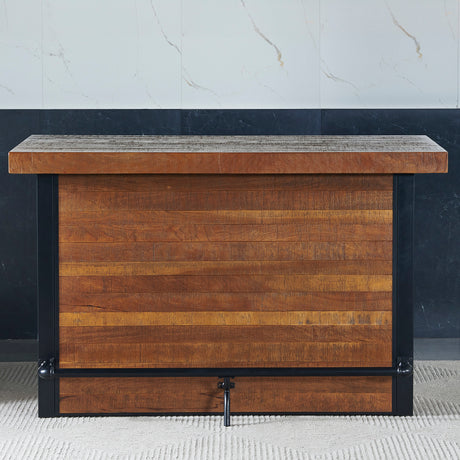 Tyler Chestnut/Black 3-Piece 38-inch Counter Bar Set from Steve Silver - Luna Furniture