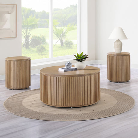 Colvin 3-Piece Table Set, Toffee Finish from Steve Silver - Luna Furniture