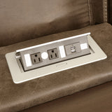 Marlow Sand Manual Reclining Sofa from Steve Silver - Luna Furniture