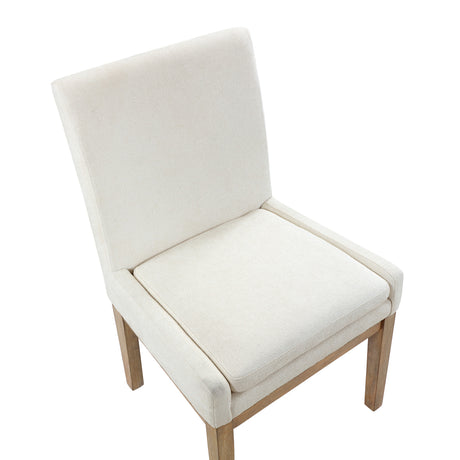 Aubrey Eggshell/Driftwood Parsons Chair, Set of 2 from Steve Silver - Luna Furniture