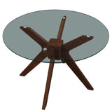 Zen 5-Piece Dining Set with Orange Velvet Chairs from Steve Silver - Luna Furniture