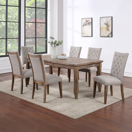 Riverdale Driftwood/Oatmeal Upholstered Side Chair, Set of 2 from Steve Silver - Luna Furniture