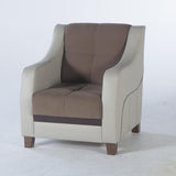 Ultra Optimum Brown Armchair from Bellona - Luna Furniture