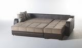 Ultra Beatto Light Gray Sleeper Storage Sectional from Bellona - Luna Furniture