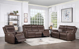 Valencia Walnut Dual-Power Reclining Sofa from Steve Silver - Luna Furniture