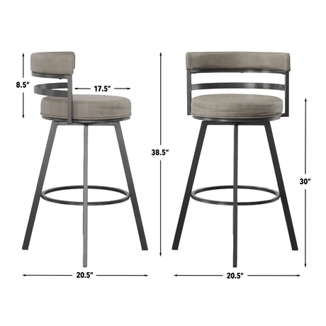 Gene 30-inch Swivel Bar Stool from Steve Silver - Luna Furniture