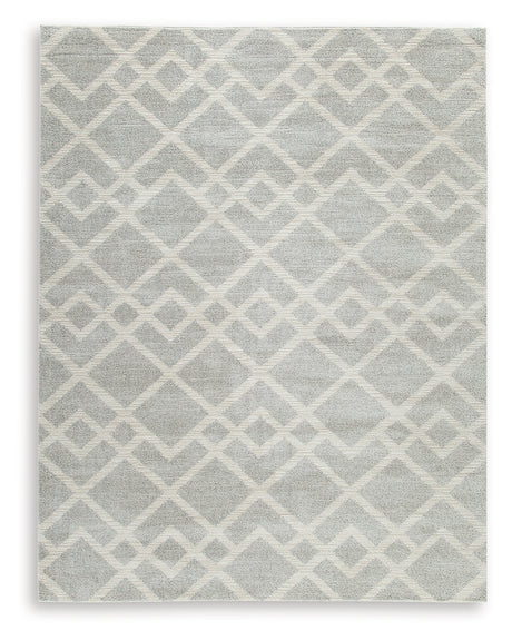 Unawick Gray/Ivory Large Rug from Ashley - Luna Furniture