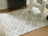 Unawick Gray/Ivory Medium Rug from Ashley - Luna Furniture