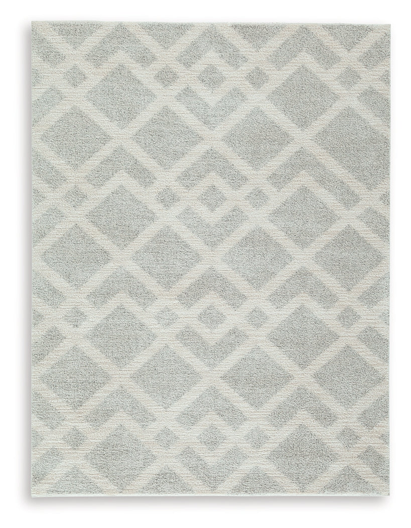 Unawick Gray/Ivory Medium Rug from Ashley - Luna Furniture