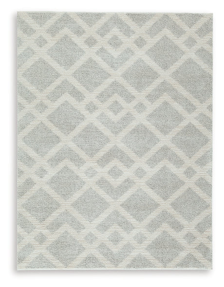 Unawick Gray/Ivory Medium Rug from Ashley - Luna Furniture