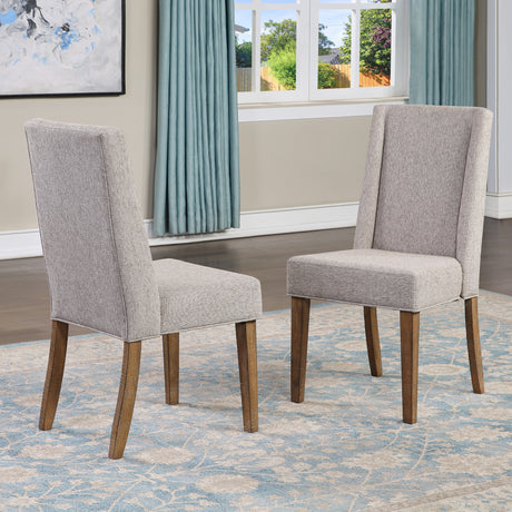 Riverdale Driftwood Upholstered Chair, Set of 2 from Steve Silver - Luna Furniture