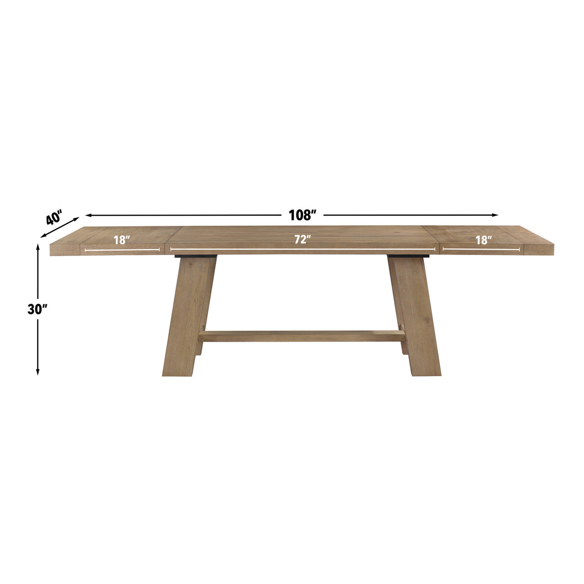 Orinda 5-Piece 72-108-inch Dining Table Set with 4 Side Chairs from Steve Silver - Luna Furniture