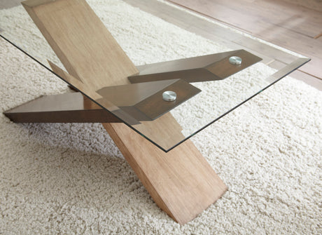 Tasha 3-Piece Set(Glass Top Cocktail & 2 End Tables) from Steve Silver - Luna Furniture