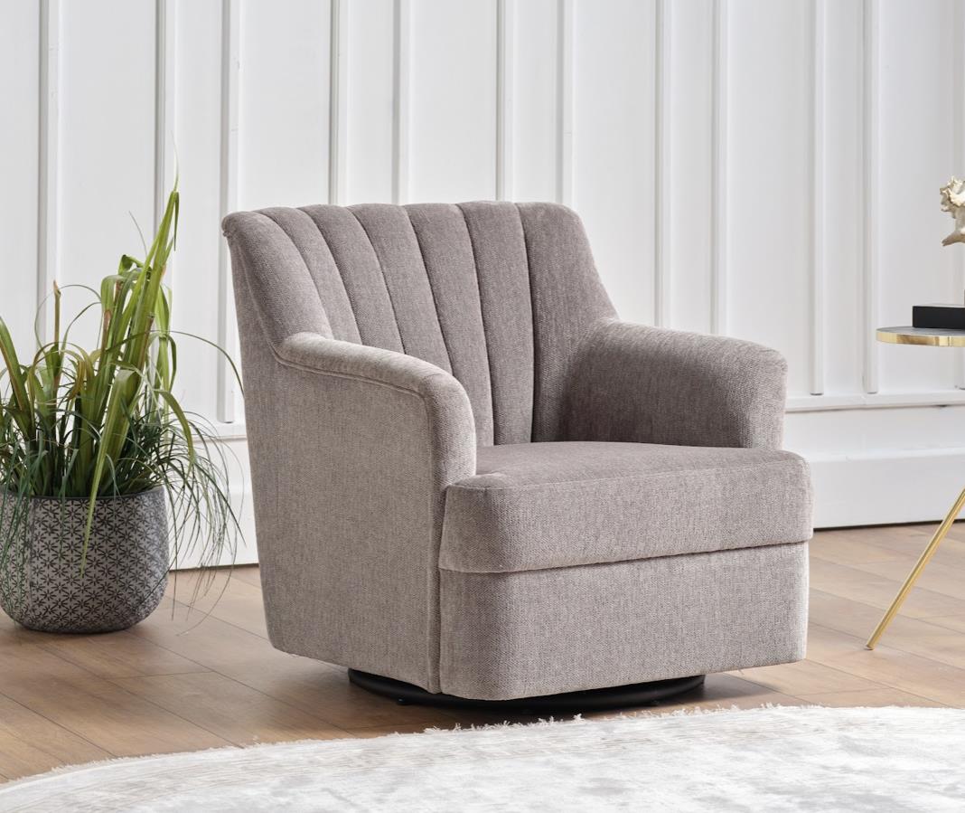 Urbane Grey Swivel Chair from Bellona - Luna Furniture