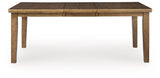 Urbinforte Light Brown Dining Extension Table from Ashley - Luna Furniture