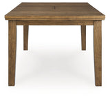 Urbinforte Light Brown Dining Extension Table from Ashley - Luna Furniture