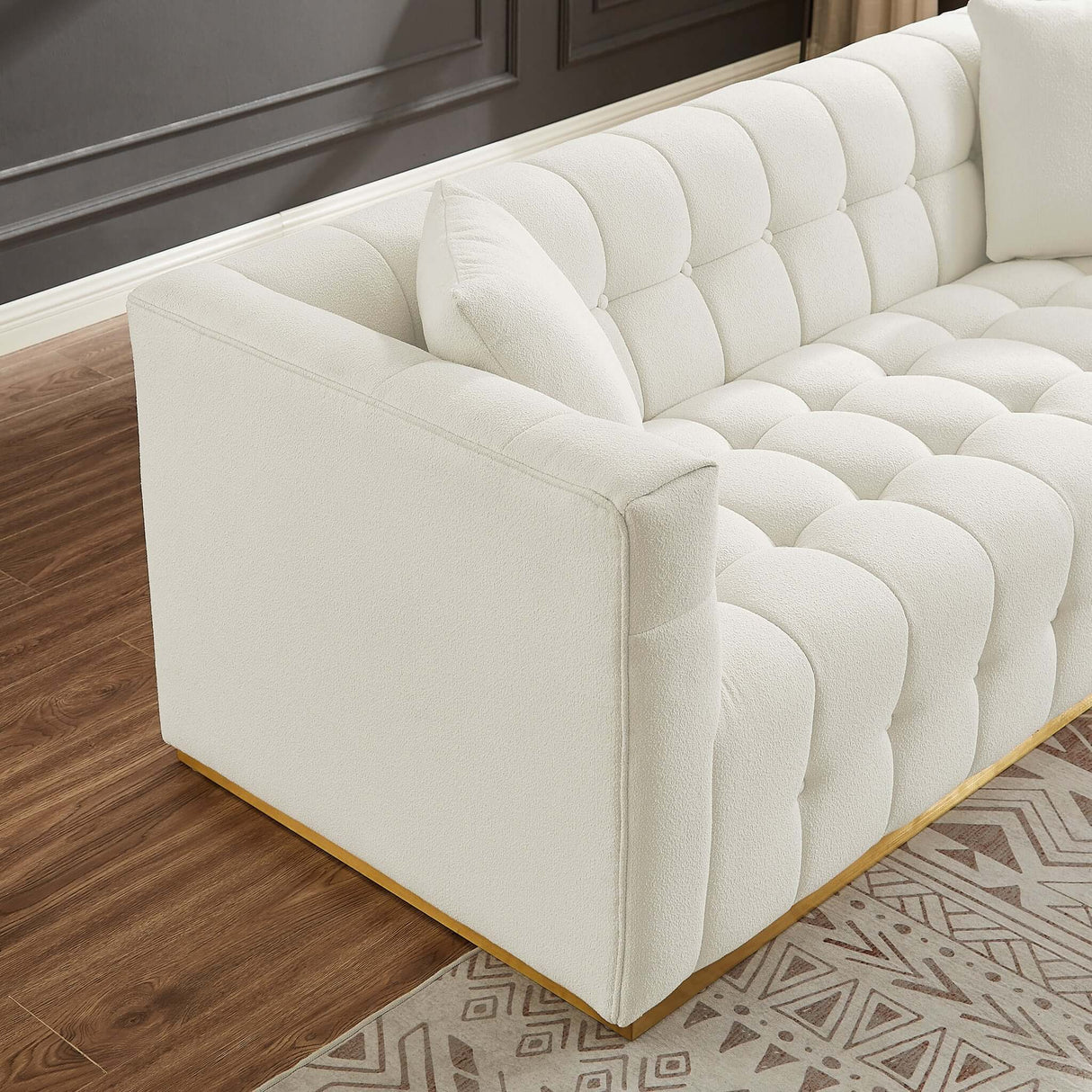 Eleanor Sofa Beige Boucle from Ashcroft Furniture - Luna Furniture