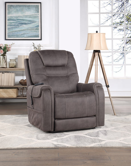 Brisbane Stone Power Lift Chair w/Three Heat Zones from Steve Silver - Luna Furniture