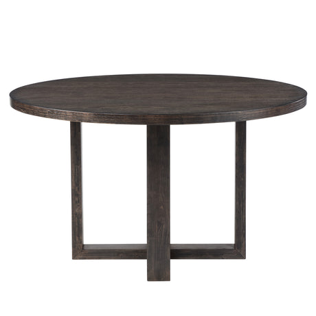 Evan Walnut 52-inch Round Dining Table from Steve Silver - Luna Furniture