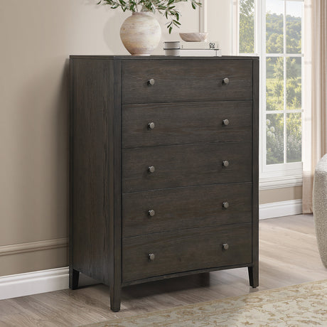 Verona Espresso Crescent-Shaped Chest from Steve Silver - Luna Furniture