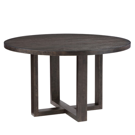 Evan Walnut 52-inch Round Dining Table from Steve Silver - Luna Furniture