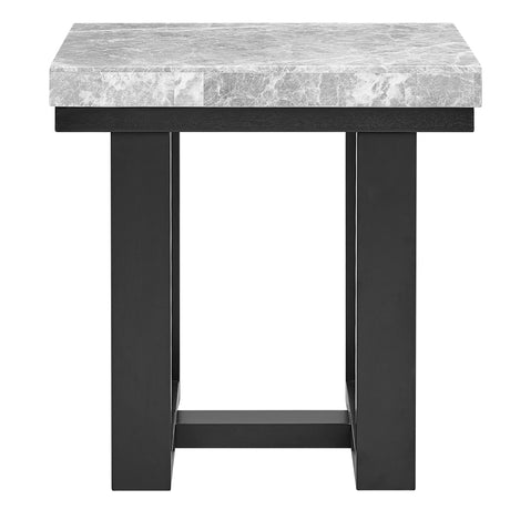 Lucca Gray Marble End Table from Steve Silver - Luna Furniture