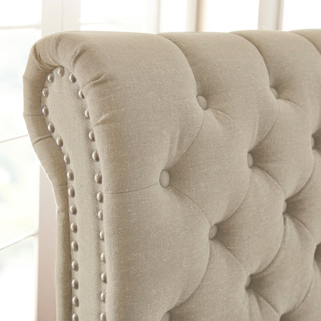 Swanson King Bed, Sand from Steve Silver - Luna Furniture